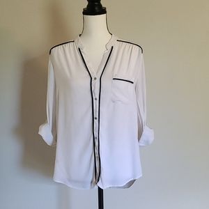 Button front blouse
